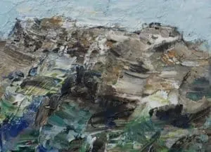 Rudi Weiss Berge, 35-2018 Öl auf Leinwand