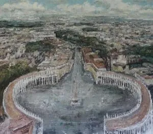 Rudi Weiss Rom, 8-2017 Öl auf Leinwand