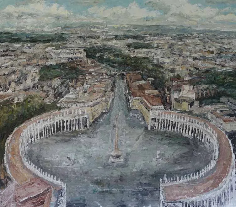 Rudi Weiss Rom, 8-2017 Öl auf Leinwand