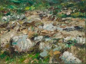 Rudi Weiss Garten, 24-09 Öl auf Leinwand