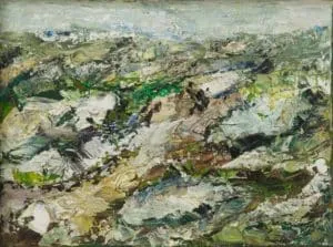 Rudi Weiss Garten, 39-10 Öl auf Leinwand