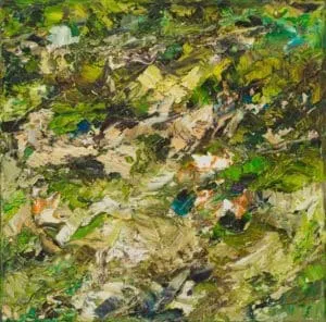 Rudi Weiss Garten, 5-07 Öl auf Leinwand