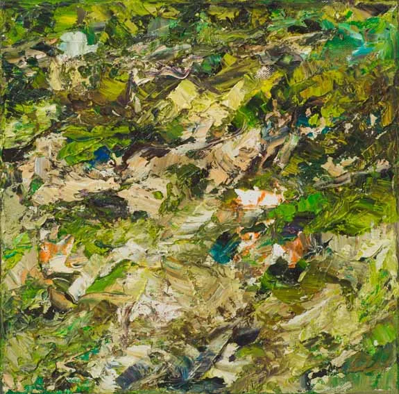 Rudi Weiss Garten, 5-07 Öl auf Leinwand