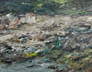 Rudi Weiss Kleine Landschaft, 5-22 Öl auf Leinwand 40 x 50 cm Unikat