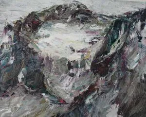 Rudi Weiss Berge, 24-2019 Öl auf Leinwand