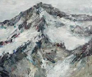 Rudi Weiss Berge, 25-2019 Öl auf Leinwand