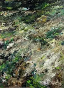 Rudi Weiss Garten, 38-2010 Öl auf Leinwand