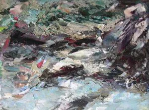 Rudi Weiss Landschaft, 34-2014 Öl auf Leinwand