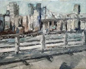 Rudi Weiss New York II, 32-2017 Öl auf Leinwand