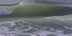 Malte von Schuckmann Wellen, 2022 Öl auf Leinwand 60 x 120 cm Unikat