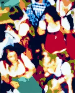 Konrad Winter Dirndl Autolack auf Aluminium 100 x 80 cm Unikat