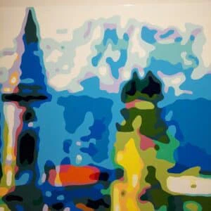 Konrad Winter München, 2025 Autolack auf Aluminium 100 x 110 cm Unikat