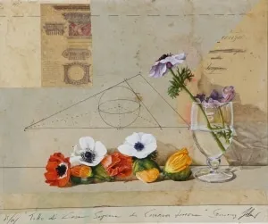 Wolfgang Zelmer Tutte Di Case Soprane Mischtechnik/LW 55x65 cm Unikat