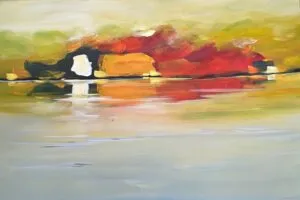 Puck Steinbrecher Zusammenkunft II, 2025 Acryl auf Leinwand 80 x 120 cm Unikat