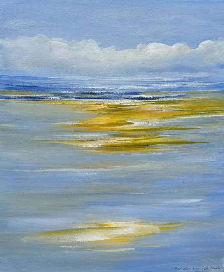 Puck Steinbrecher Zwischen Ebbe Und Flut, 2024 Acryl auf Leinwand 60 x 50 cm Unikat