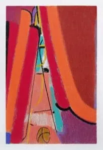 Max Ackermann Hymne 1968, 2001 (Vorzugsausgabe Werkverzeichnis Siebdruck) Siebdruck auf Zerkall - Bütten 47,8 x 31,2 cm signiert