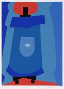 Max Ackermann Ohne Titel, 1969 Siebdruck auf Schoellers-Büttenkarton 43,8 x 32,1 cm signiert