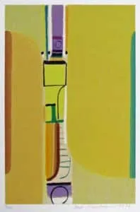 Max Ackermann Strahlende Pforte, 1972 Siebdruck auf Bütten 48,7 x 31,8 cm signiert