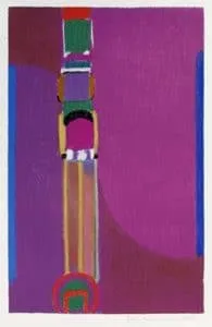 Max Ackermann Altar der Athene, 1973 (Blatt 5 der Mappe 