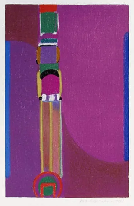 Max Ackermann Altar der Athene, 1973 (Blatt 5 der Mappe