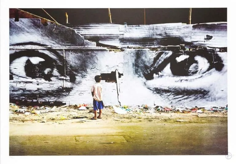 JR Action In Phnom Penh Peng Panh, Kambodscha 70 x 100 cm Original-Farblithografie in 4 Farben Auflage 500 Exemplare signiert und nummeriert