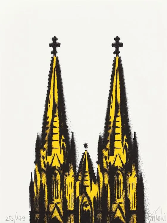 Thomas Baumgärtel Bananensprayer Kölner Dom