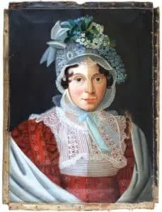 Halbseitig gereinigtes Gemälde