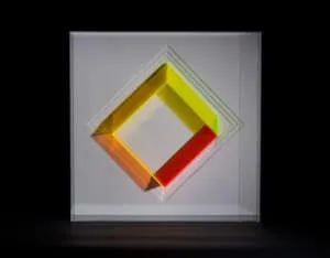 Klaus Joas Wandobjekt, Gelb-Orange-Rot