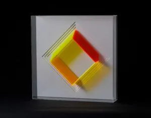 Klaus Joas Wandobjekt, Gelb-Orange-Rot