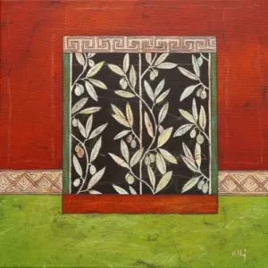 Ulrich Hartig Olivenornament VI Mischtechnik/Leinwand