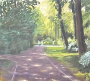 Werner Heinze Park Ölgemälde