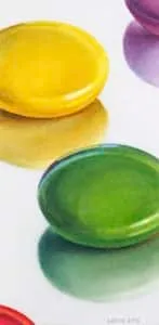 Petra Levis Smarties XXIX Aquarell 30 x 15 cm Unikat