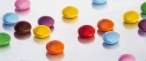 Petra Levis Smarties 41 Aquarell 50 x 120 cm Unikat