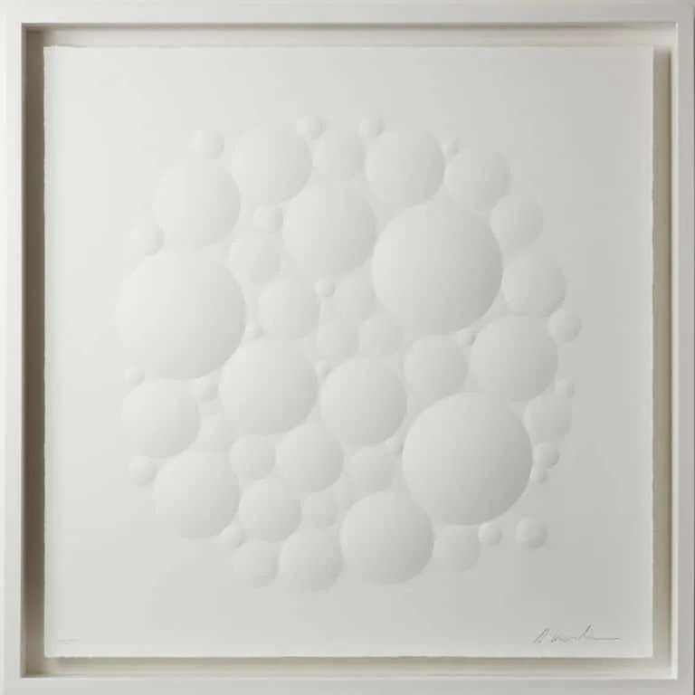 Ralph Kerstner Pure oxygen Prägegrafik, Büttenpapier Auflage a.p. 100 x 100 cm