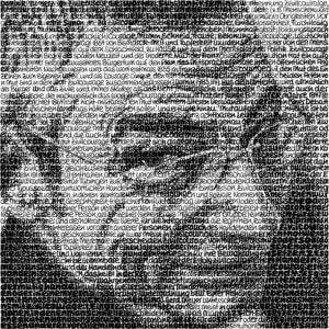 SAXA Dominik Brunner Tusche auf Leinwand 100 x 100 cm Unikat