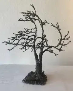 Mirsad Herenda Kleiner Baum Skulptur aus Eisen 43 x 39 x 31 cm Unikat