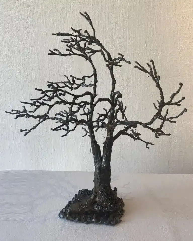 Mirsad Herenda Kleiner Baum Skulptur aus Eisen 43 x 39 x 31 cm Unikat