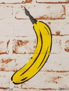 Thomas Baumgärtel Mauerbanane Vorzugsausgabe Buch m. Pochoirspray, Bananensprayer Auflage 137/299 29 x 22 cm