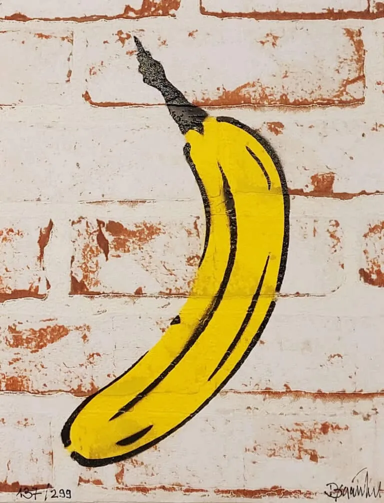 Thomas Baumgärtel Mauerbanane Vorzugsausgabe Buch m. Pochoirspray, Bananensprayer Auflage 137/299 29 x 22 cm