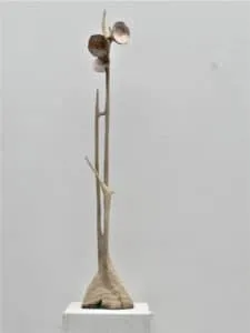 Leo Ferdinando Demetz Flower of Flowers Kastanienholz, Farbe 102 cm Unikat