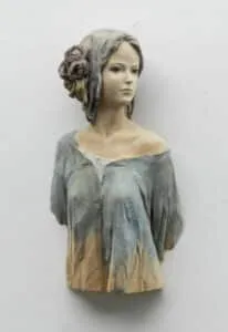 Leo Ferdinando Demetz Rosenduft Lindenholz 57 cm hoch Unikat