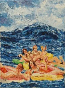 Klaus Dobrunz Wave 2 Öl/Leinwand 40 x 30 cm Unikat