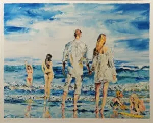 Klaus Dobrunz Weststrand 2 Fine Art Print, Auflage 4/95 ca. 55 x 67 cm