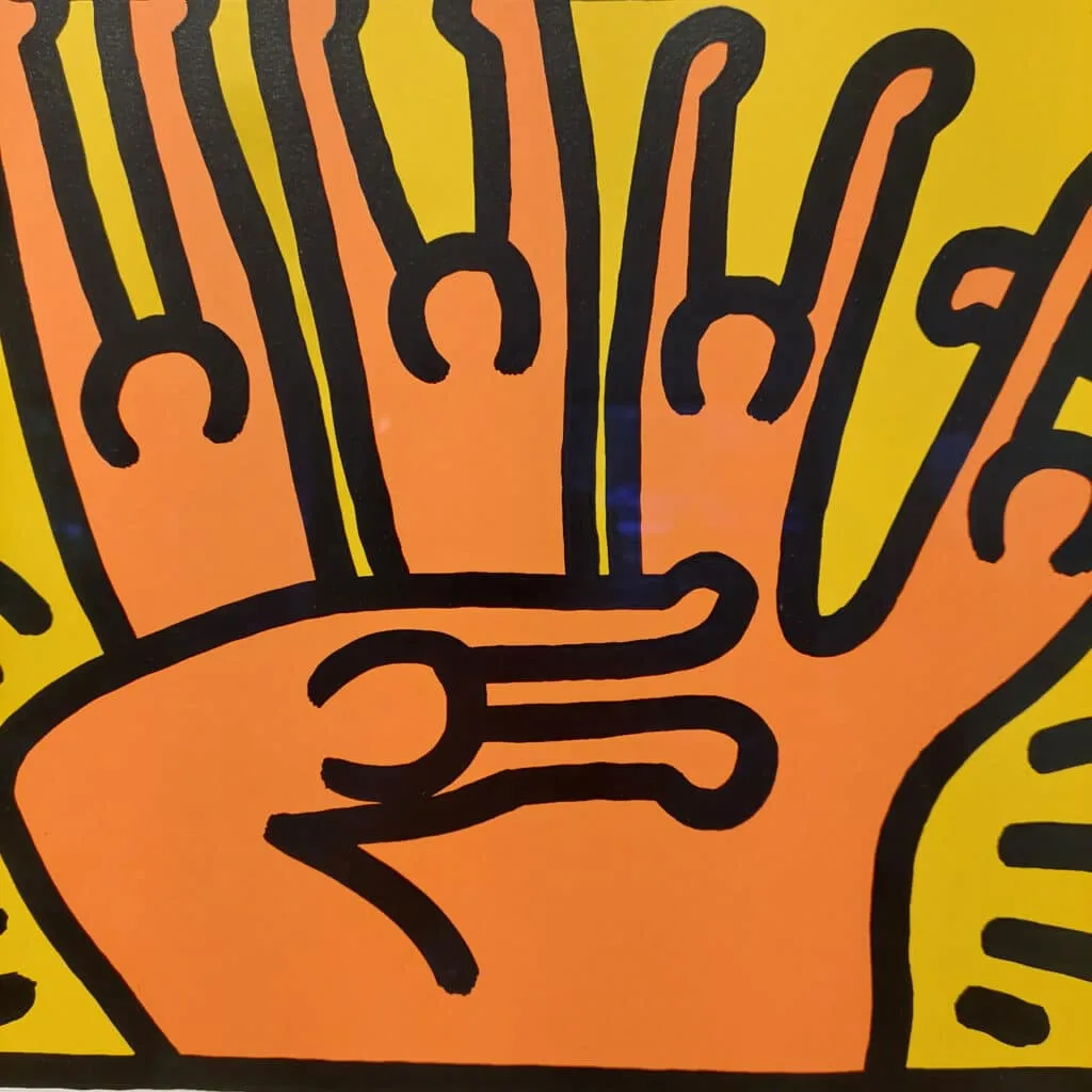 Keith Haring ohne Titel, Popshop VI, 1989 Siebdruck Auflage 200 Ex.