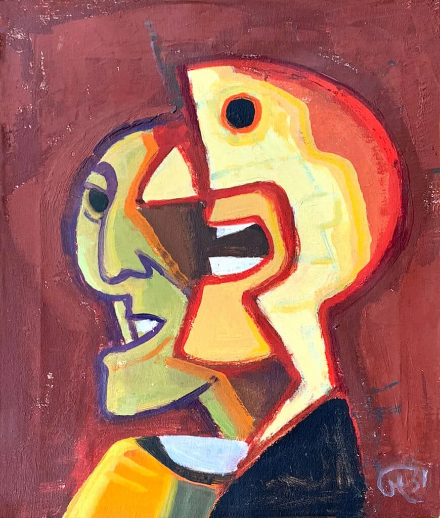 Karl Hofer Lachende vor der Kunst, 1951