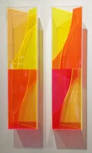 Klaus Joas Lichtsäulen, 2024 Lichtverstärkendes Acrylglas 65 x 16 x 9 cm Unikat