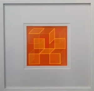 Klaus Joas 3D RGrOr Lichtverstärkendes Acrylglas, Karton 52,5 x 52,5 cm Unikat