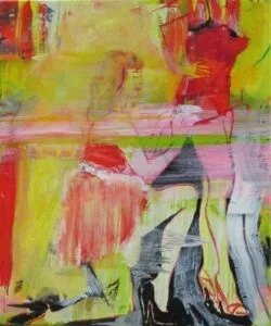 Monika Kaiblinger Betty und Tempest Acryl auf Leinwand 60 x 50 cm Unikat