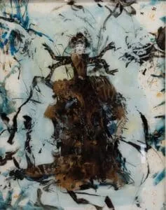 Monika Kaiblinger Göttin Acryl auf Glas Maße 50 x 40 cm