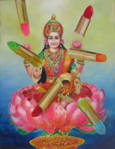 Monika Kaiblinger Goldfinger Acryl auf Leinwand 130 x 100 cm Unikat